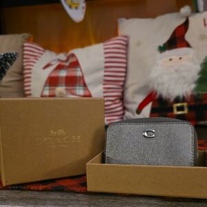 Coach Metallic Gray Wallet